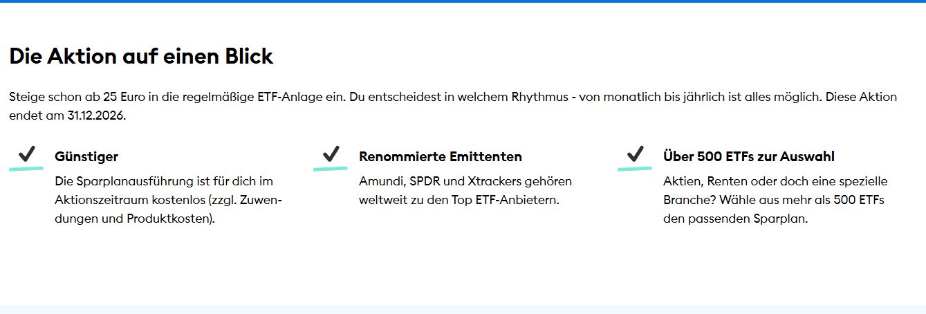 DKB ETF-Sparplan 2026 mit über 2000 ETFs ab 25 Euro im Monat