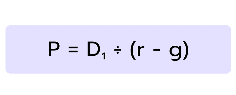 formel gordon growth modell