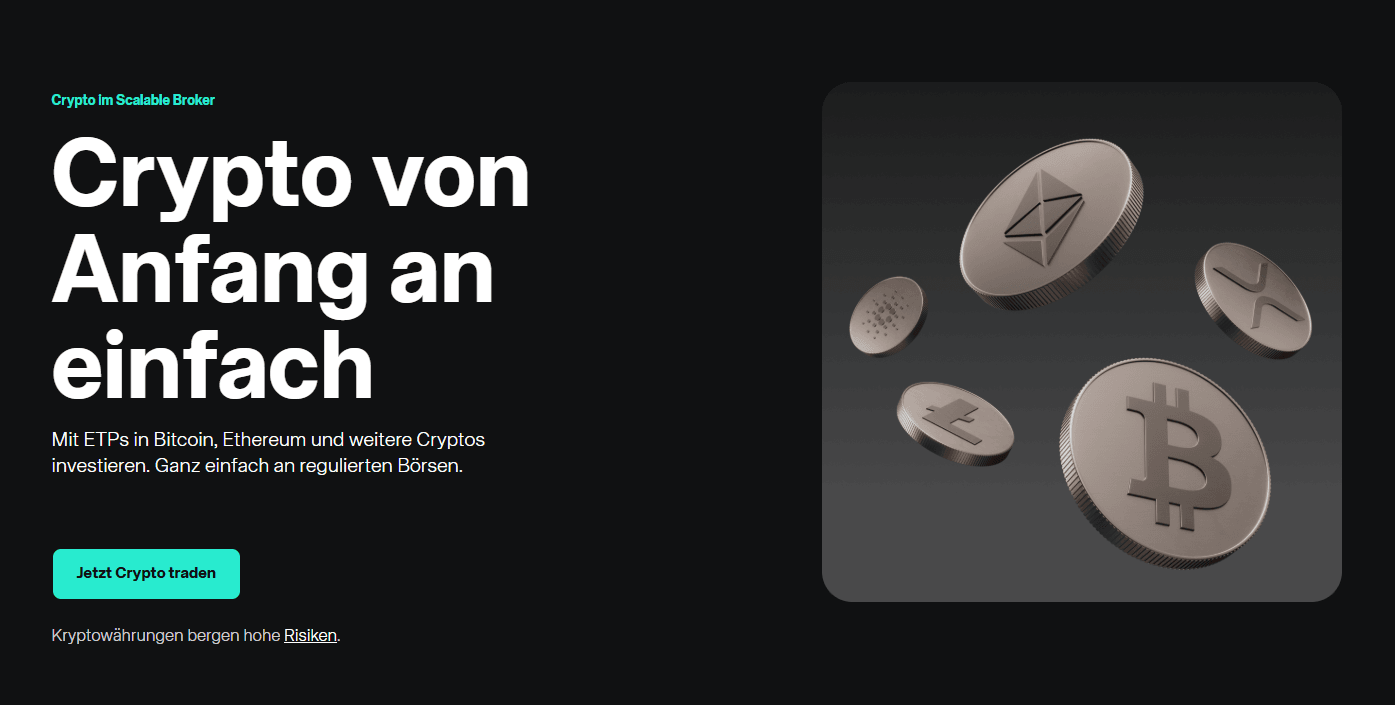 Scalable Capital Krypto-ETP kaufen — Handelsoberfläche gettex 2026