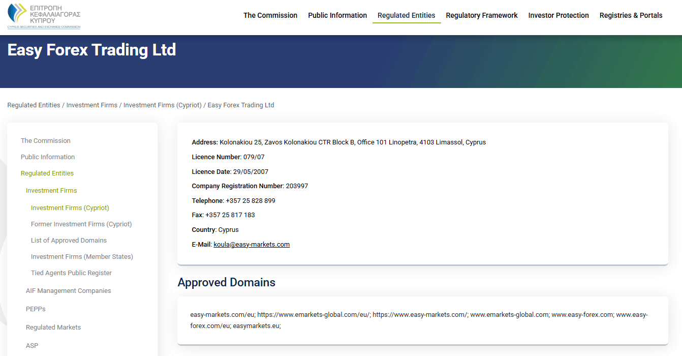 easyMarkets Regulierung 2026 mit CySEC 079/07, segregierten Kundengeldern und Negativguthabenschutz