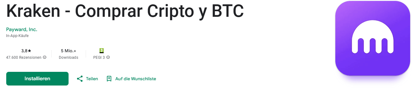 Kraken Rezensionen Play Store