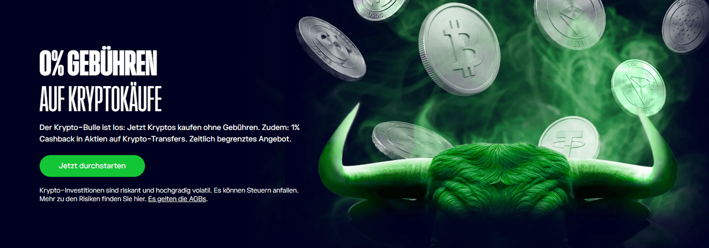 Kryptowährungen Aktion beim eToro