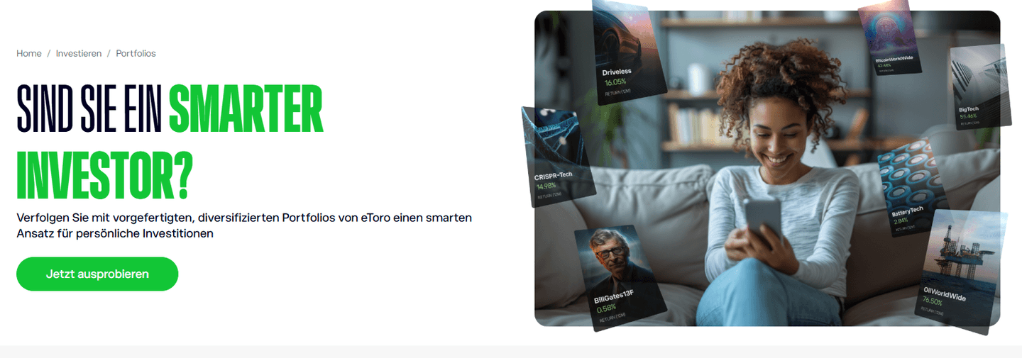 Smartportfolio beim eToro