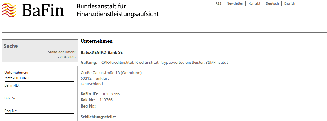 flatex Regulierung 2026 mit BaFin, Bundesbank und EdB-Einlagensicherung
