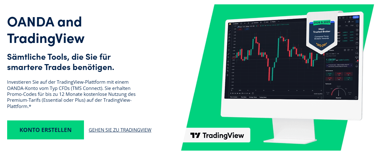 Oanda bietet Tradingview Verbindung