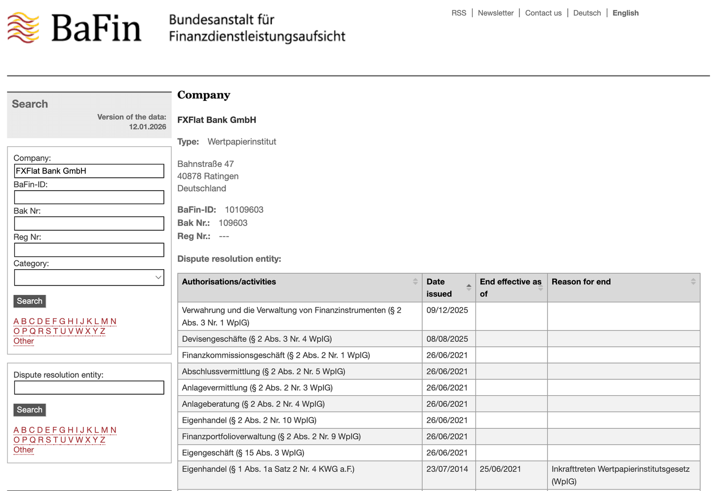 BaFIN Regulierung von Trading212