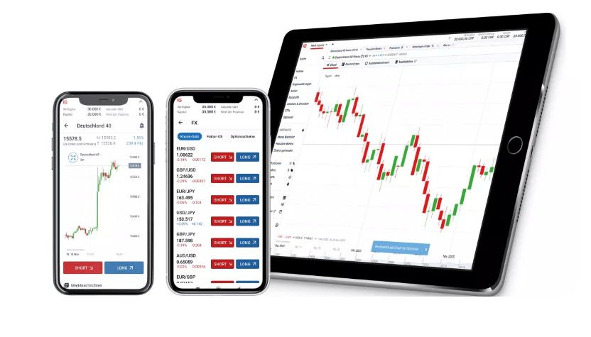  IG Trading App 2026 Screenshot – Chartanalyse mit TradingView auf iPhone
