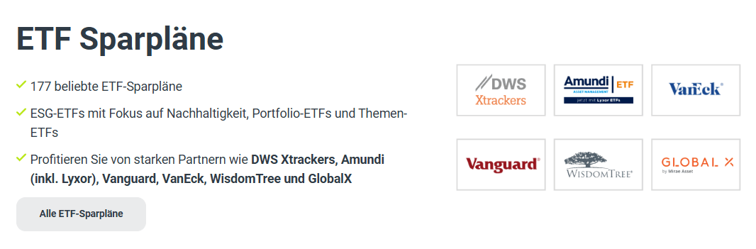 justTRADE Sparpläne 2026 mit ETF-, ETC-, Krypto-ETP- und wikifolio-Sparplänen ab 25 Euro