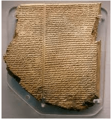 Die sumerische Tafel, auf der das Gilgamesch-Epos aufgezeichnet ist
