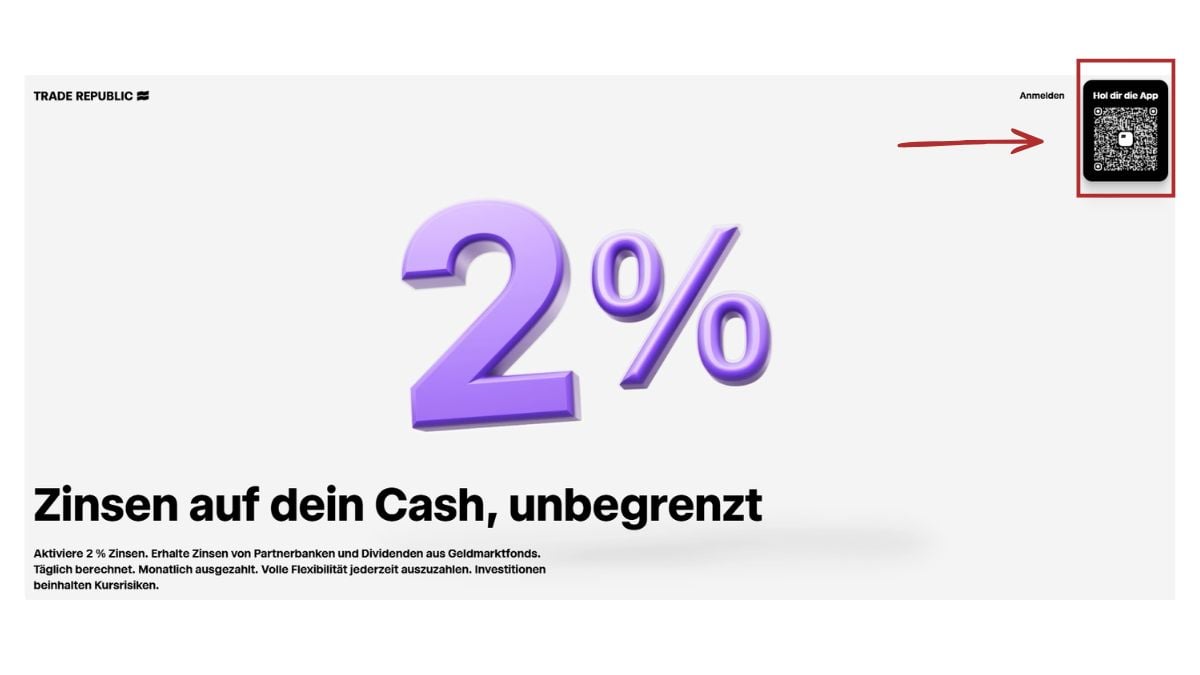 Trade Republic Konto erstellen: Start in der App