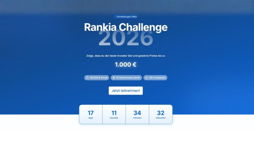 Rankia Challenge Deutschland - bis 1.000€ Preisgeld