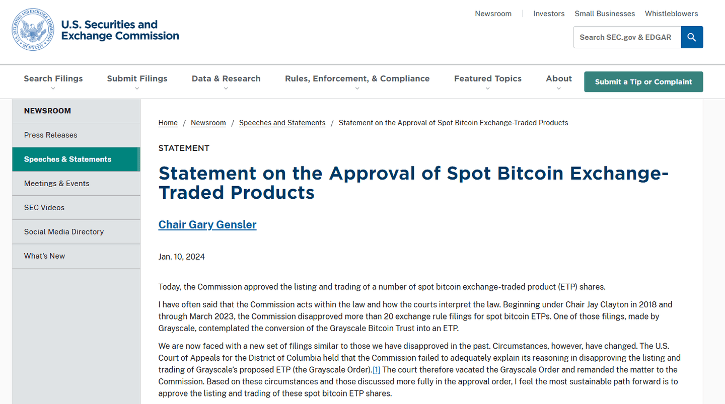 Spot-Bitcoin-ETPs als Fundament von Cathie Woods Bitcoin-These.
