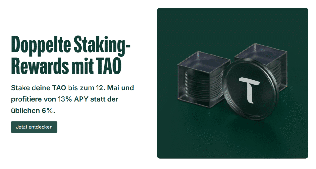 Doppelte Staking-Rewards bei Bitpanda mit TAO