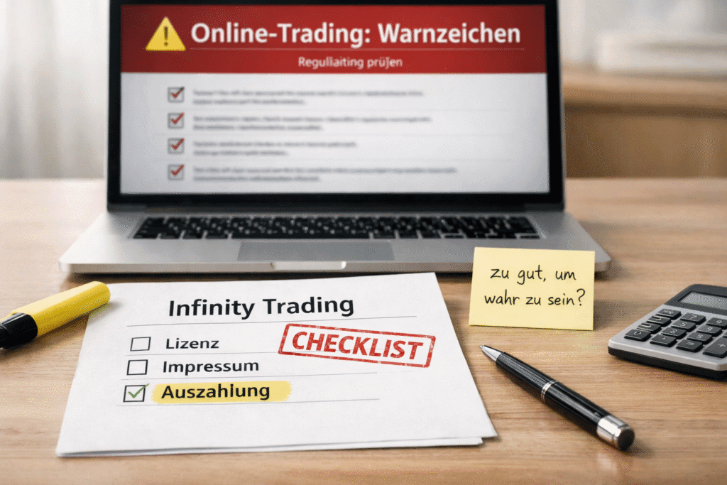 Infinity Trading Warnzeichen