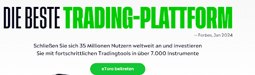 Erster Schritt um ein eToro Konto zu eröffnen