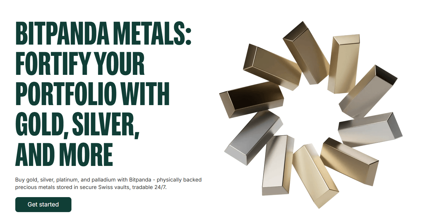 Bitpanda Metals: physische Metalle kaufen