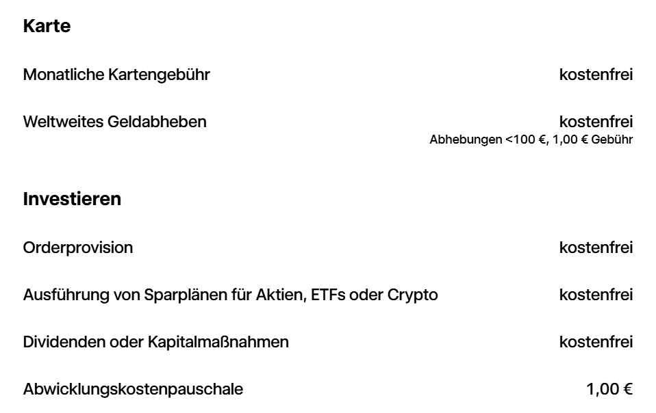 Trade Republic Preisübersicht 2026 – 1 € pro Order, Sparpläne kostenlos