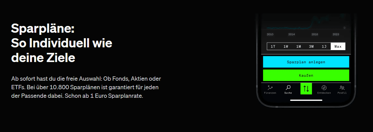 Smartbroker+ Sparpläne – über 5.000 Sparpläne auf Aktien, ETFs und Fonds ab 0 Euro Ordergebühr
