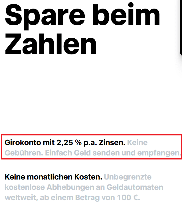 Trade Republic Girokonto mit 2,25% p.a. Zinsen