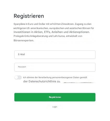 Schritt 1: Konto eröffnen