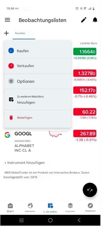 Wie eine Aktie kaufen bei Interactive Brokers
