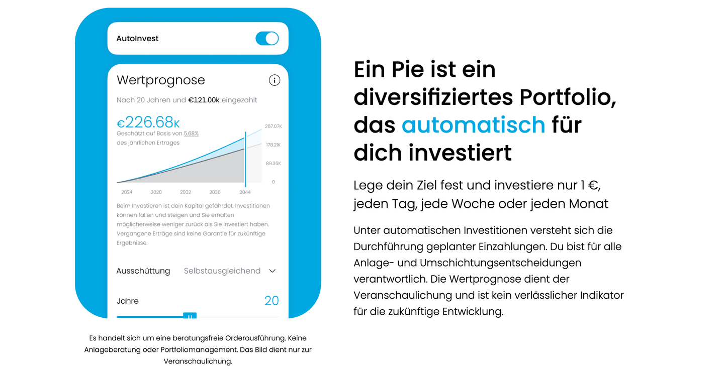 Automatisch erstellte Portfolios mit AutoInvest bei Trading 212