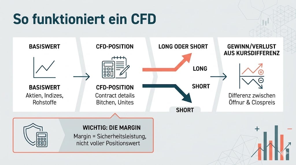 Funktionsweise eines CFD bei IG — Long, Short und Margin einfach erklärt