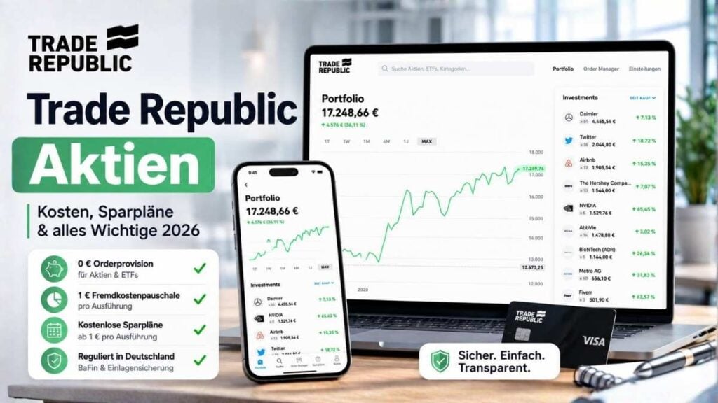 Trade Republic Aktien kaufen 2026 — Ordertypen, Bruchstücke und Handelszeiten im Überblick