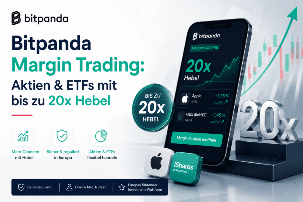 Bitpanda Margin Trading — echte Aktien und ETFs mit bis zu 20x Hebel handeln